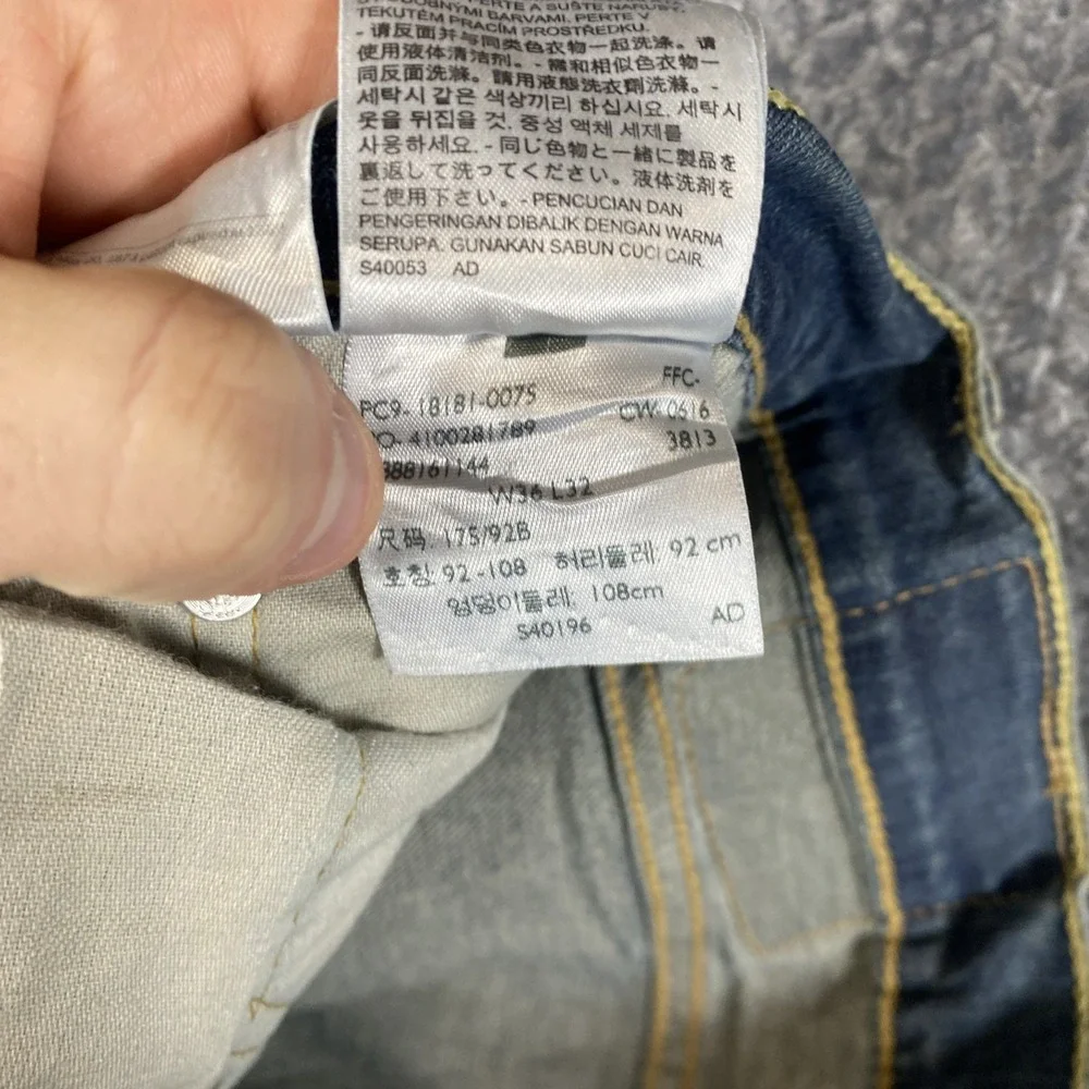 Levis 511 Slim Straight Jeans Mens‎ Size W36 L32 Dark Blue